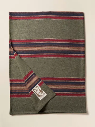 Faherty Caamp Woven Blanket In Green