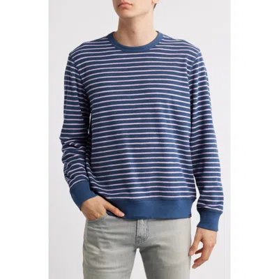 Faherty Cabana French Terry Crewneck Sweatshirt In Blue