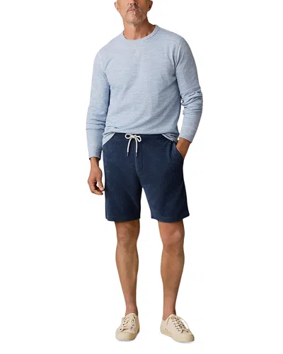 Faherty Cabana Relaxed Fit 7.5 Sweat Shorts In Blue
