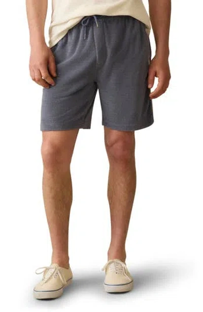 Faherty Cabana Terry Cloth Sweat Shorts In Gray