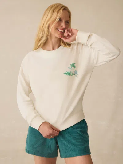 Faherty Cabana Towel Terry Crew T-shirt