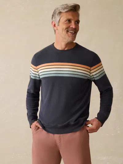 Faherty Cabana Towel Terry Crewneck T-shirt