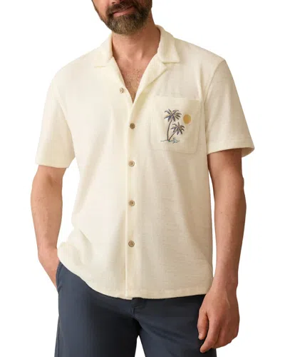 Faherty Cabana Towel Terry Shirt In Brown