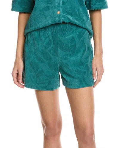 Faherty Cabana Towel Terry Short In Burgundy