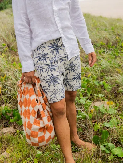 Faherty Cabana Towel Terry Sweatshort In Transparent