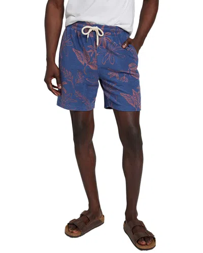Faherty Cabana Towel Terry Sweatshort In Red