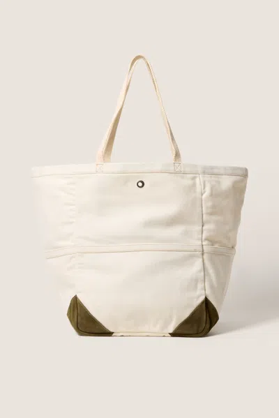 Faherty Canvas Utility Tote In Natural