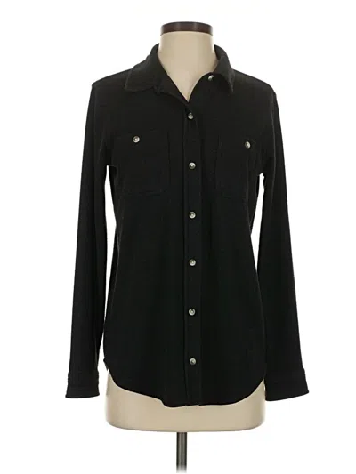 Pre-owned Faherty Cardigan Sweater In Black