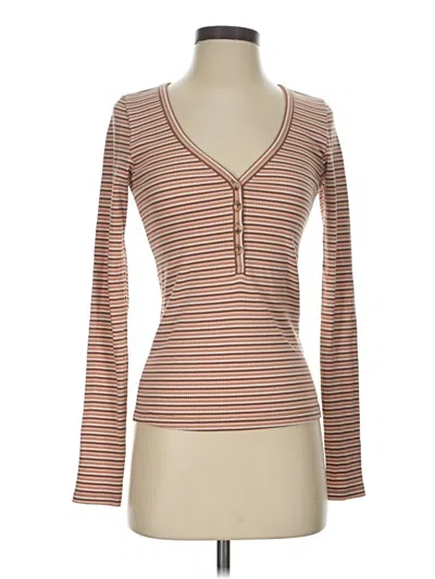 Faherty Cardigan Sweater In Brown