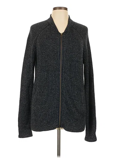 Pre-owned Faherty Cardigan Sweater In Gray