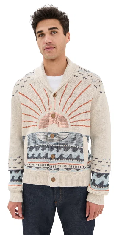 Faherty Cardigan Sweater Sand Island