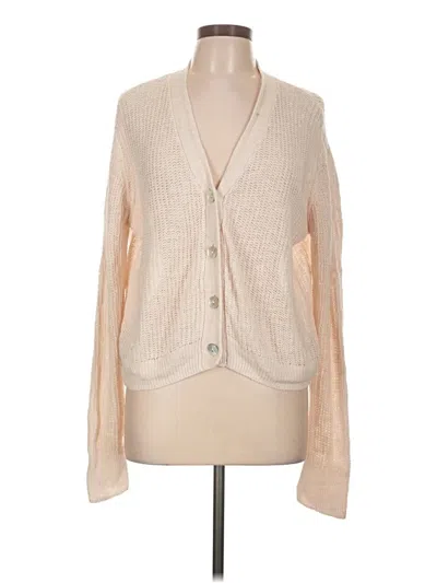 Pre-owned Faherty Cardigan Sweater In Tan