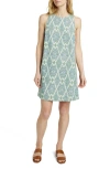 FAHERTY FAHERTY CARINI IKAT SLEEVELESS SHIFT DRESS