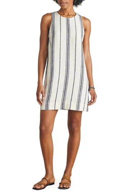 Faherty Carini Linen Shift Dress In Multi