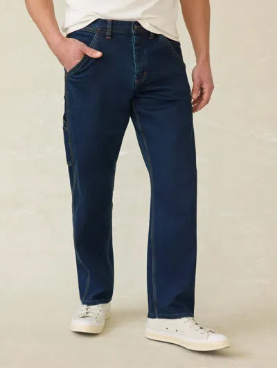 Faherty Carpenter Denim Pants In Shoreblue Wash
