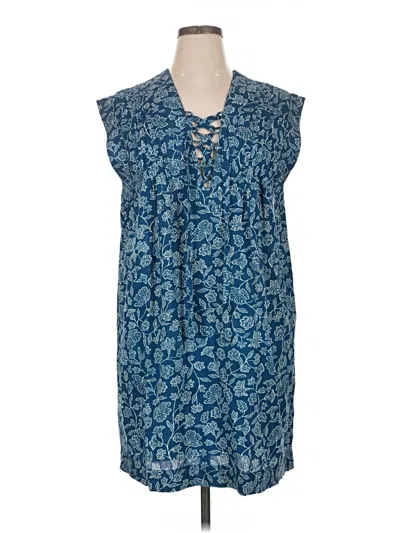 Pre-owned Faherty Casual Dress In Blue
