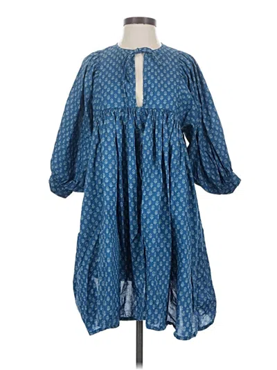 Pre-owned Faherty Casual Dress In Blue