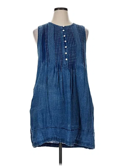Pre-owned Faherty Casual Dress In Blue