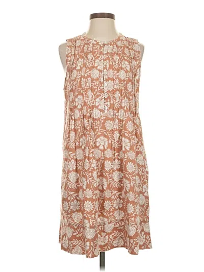 Pre-owned Faherty Casual Dress In Brown