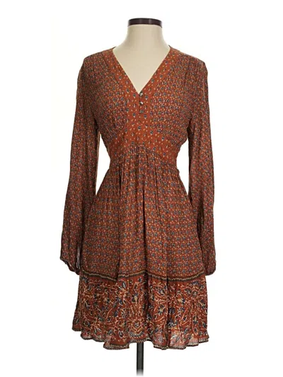 Pre-owned Faherty Casual Dress In Brown