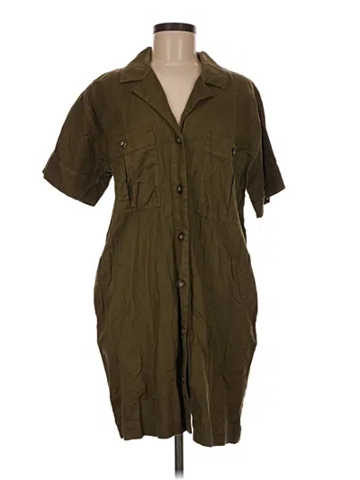 Pre-owned Faherty Casual Dress In Brown