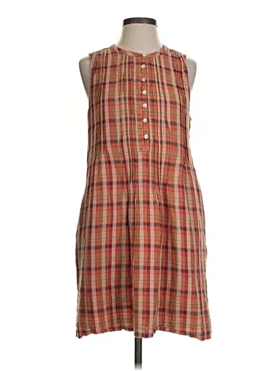 Pre-owned Faherty Casual Dress In Brown