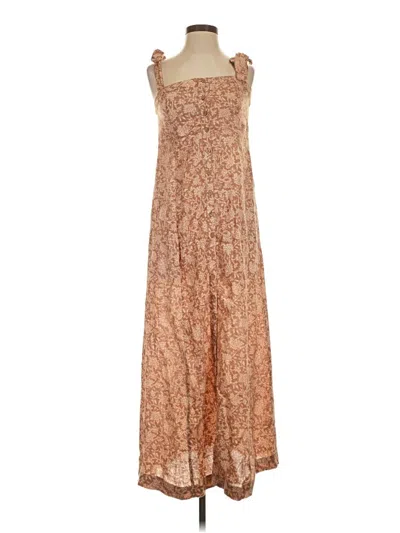 Pre-owned Faherty Casual Dress In Brown