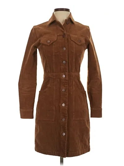 Pre-owned Faherty Casual Dress In Brown