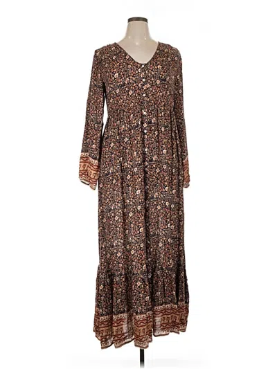 Pre-owned Faherty Casual Dress In Brown