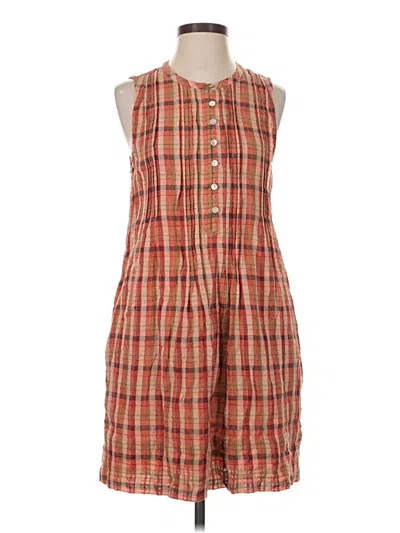 Pre-owned Faherty Casual Dress In Brown