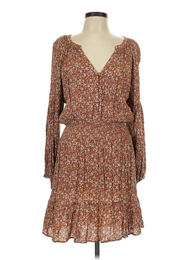 Pre-owned Faherty Casual Dress In Brown