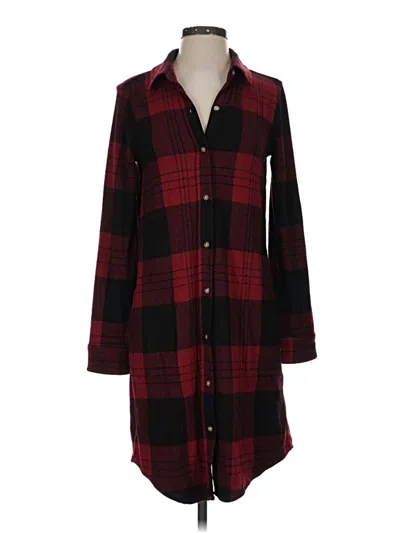 Pre-owned Faherty Casual Dress In Burgundy
