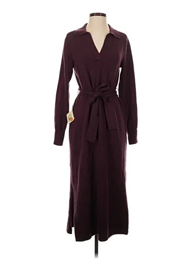 Pre-owned Faherty Casual Dress In Burgundy