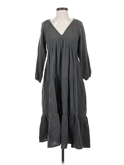 Pre-owned Faherty Casual Dress In Gray