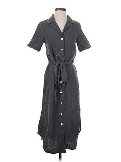 Pre-owned Faherty Casual Dress In Gray