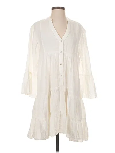 Pre-owned Faherty Casual Dress In Ivory