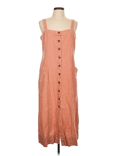 Pre-owned Faherty Casual Dress In Orange