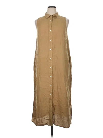 Pre-owned Faherty Casual Dress In Tan