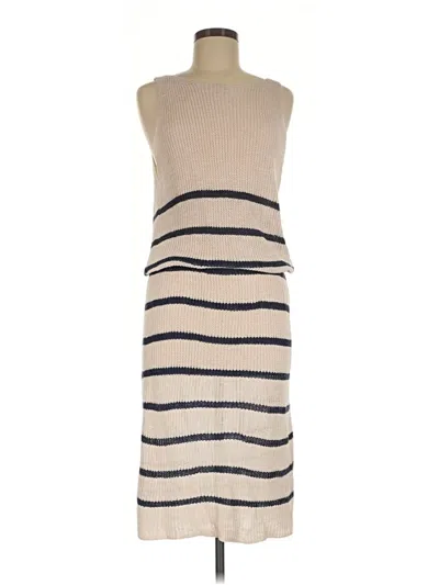 Pre-owned Faherty Casual Dress In Tan