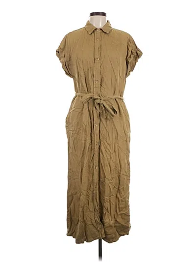 Pre-owned Faherty Casual Dress In Tan