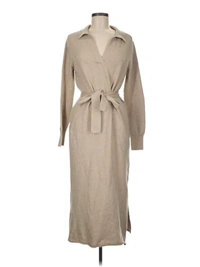 Pre-owned Faherty Casual Dress In Tan