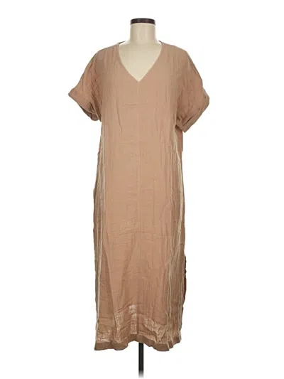 Pre-owned Faherty Casual Dress In Tan