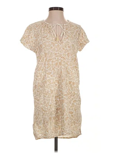 Pre-owned Faherty Casual Dress In Tan
