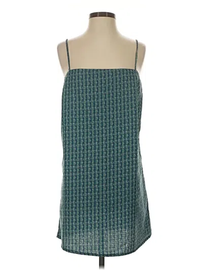 Pre-owned Faherty Casual Dress In Teal