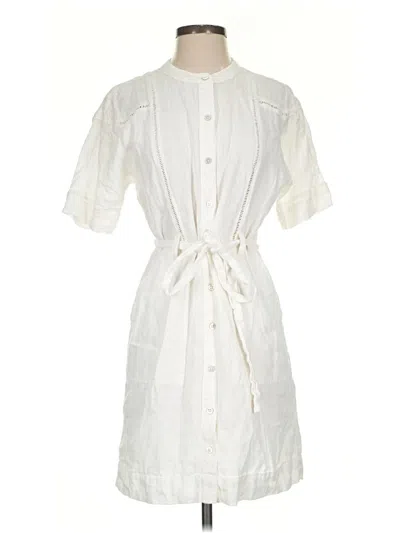 Pre-owned Faherty Casual Dress In White