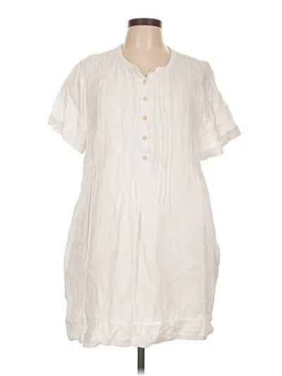 Pre-owned Faherty Casual Dress In White