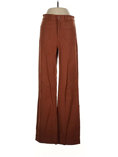 Pre-owned Faherty Casual Pants In Brown