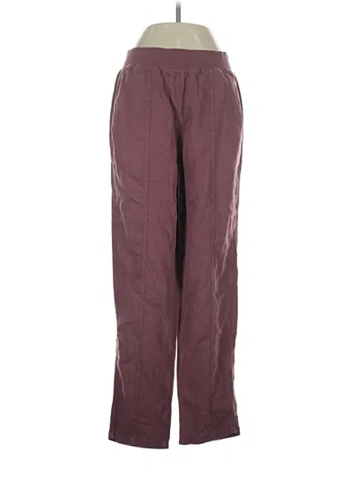 Pre-owned Faherty Casual Pants In Burgundy