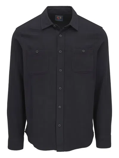 Faherty Chest-pocket Shirt In Gray