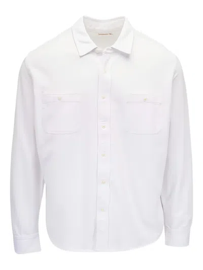 Faherty Chest-pocket Shirt In White